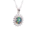 thumbnail image 2 of CAPTIVATING ABUNDANCE STERLING SILVER AUSTRALIAN BLACK OPAL NECKLACE, 2 of 5
