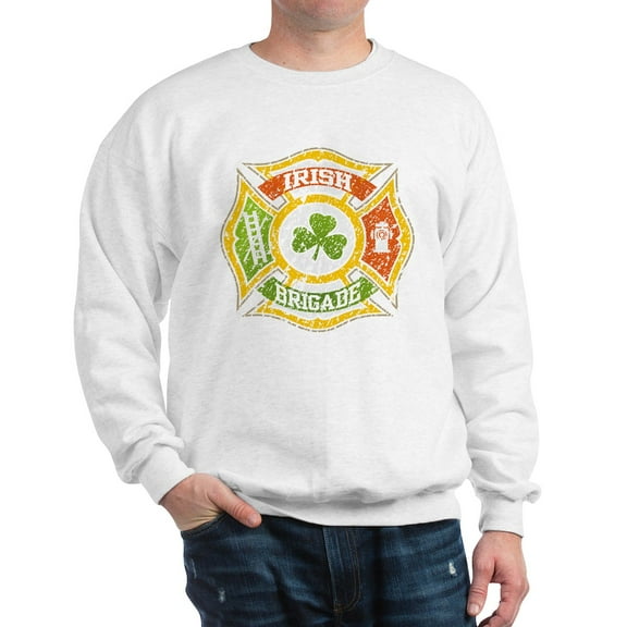 CafePress - Irish Brigade Sweatshirt - Crew Neck Sweatshirt