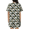thumbnail image 6 of Rateoe Sea ​​Urchin Pattern Women's Short-Sleeved Pajama Set - 2 Piece Soft and Lightweight Sleepwear Set-4X-Large, 6 of 7