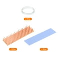 thumbnail image 3 of Uxcell Copper Heatsink 70x20x6mm W Thermal Pad Rubber Ring for M.2 SSD Module 1 Set, 3 of 6