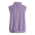 thumbnail image 5 of RYDCOT Women's 2023 Winter Casual Sherpa Fleece Vest for Women Zip Up Sleeveless Cardigan Warm Waistcoat Outerwear with Pocket Sale or Clearance, 5 of 5