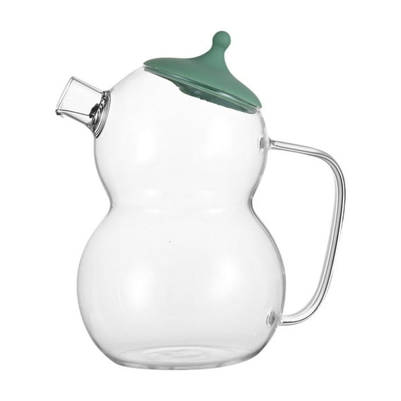 Yhmxh Utensilios de cocina Hervidor de agua fría de borosilicato alto, hervidor de muñeco de nieve, hervidor de vidrio calentable, venta al por mayor, gran capacidad con asa, tetera para taza de té