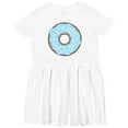 thumbnail image 3 of Inktastic Blue Donut with Sprinkles Girls Toddler Dress, 3 of 5