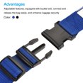 thumbnail image 3 of Uxcell 2m Length Baggage Buckle Travel Suitcase Luggage Strap, Black Blue 2in1 Set, 3 of 5