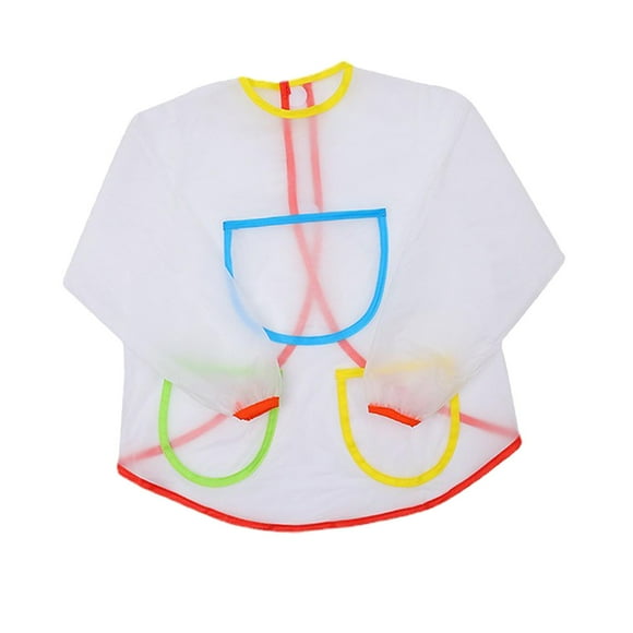 Delantal de pintura de manga larga para niños, artesanal, para bebés y niños , comiendo ropa de babero