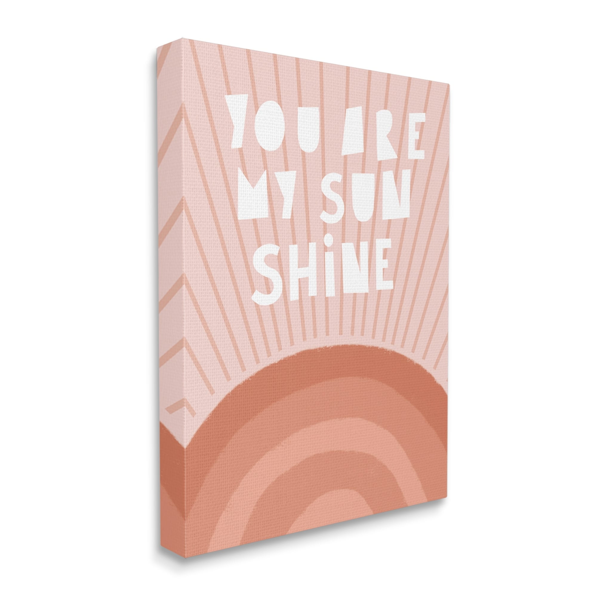 Stupell Industries My Sunshine Motivational Phrase Orange Blush Rainbow Sunrays,16 x 20, Design by Nancy McKenzie