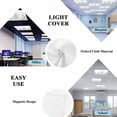 thumbnail image 5 of Sage Green Botanical Fluorescent Light Covers, Pastoral Leaf Watercolor Magnetic Light Covers for Ceiling Lights, Fluorescent Ceiling Shade Filters for Classroom Bedroom Office 4x2Ft x 4PCS, 5 of 8