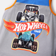 thumbnail image 3 of Hot Wheels Kid Boys Graphic Sleeveless Tee with Blue Sports Shorts 2 Pieces Outfit Set Sizes 2-6, 3 of 6