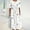A01647-White, variant on CALAFEBILA Beach Dress Short Sleeve Floral Knee Length Sun Dress Vintage Pockets Pleated Long Women Dresses