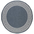thumbnail image 5 of SAFAVIEH Machine Washable Rug Indoor/Outdoor Bermuda Collection - Bermuda Isidora Geometric Machine Washable Indoor/Outdoor Runner Rug, Dark Blue/Ivory, 2' x 6', 5 of 10