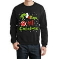 thumbnail image 1 of xiaxaixu Sweats de Noël Femmes Manches Longues Col Rond Voleur Lettre Impression Pull Surdimensionné, 1 of 6
