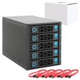 thumbnail image 1 of Gabinete para discos duros RackChoice de 3 bahías de 5,25" con 5 compartimentos intercambiables en caliente SATA/SAS, 1 of 8