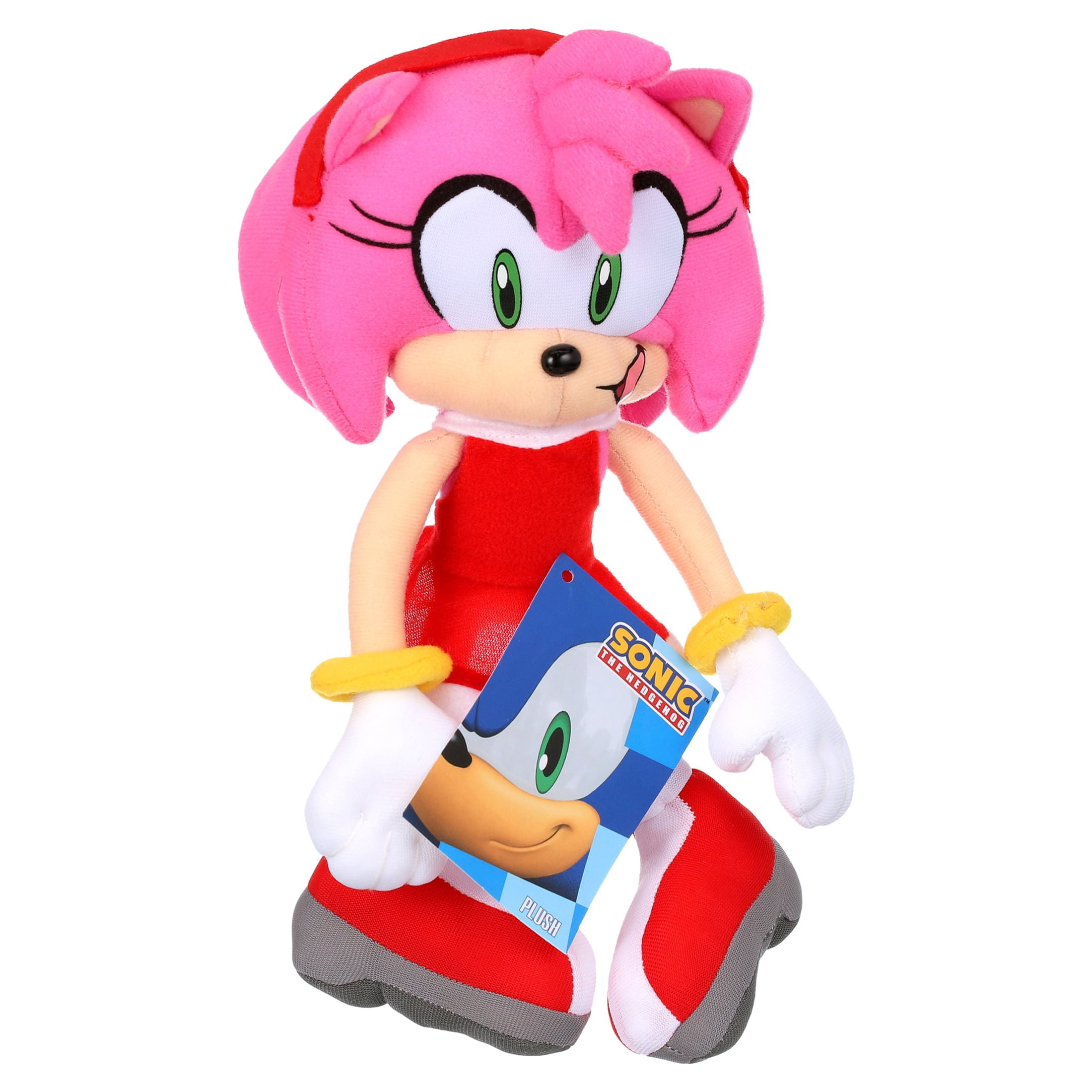 New Amy Rose SONIC THE HEDGEHOG 9 inch Plush (Great Eastern