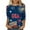 style05-Navy, variant on Womens Plus Size Womens 4th of July Shirt Plus Size 3/4 Sleeve Crewneck Summer Tee Tops Independence Day Print Shirt Stars Stripe Blouses Navy XXXL My Recent Placed