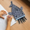 thumbnail image 5 of Eoozwa Shark Small Pencil Case, Large Capacity Pencil Pouch Coin Purse Zipper Pencil Holder Box Marker Organizer Pen Bag, Cute Pencils Special Office Animal Stationery Supplies Bags For Women, 5 of 9