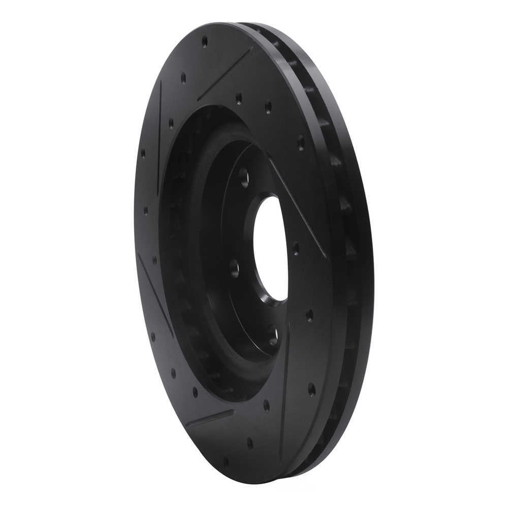 Dynamic Friction Company 633-39023R DFC Brake Rotor - Drilled And Slotted - Black