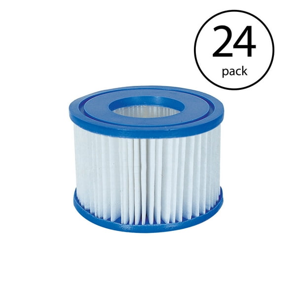Bestway Spa Filter Pump Replacement Cartridge Type VI for SaluSpa (24 Pack)