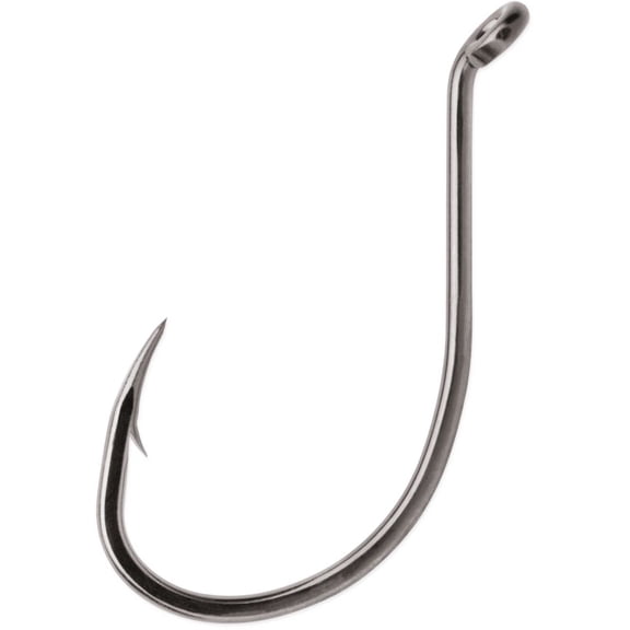 VMC Octopus Live Bait Hook Black Nickel Size #1 - High Carbon Steel Needle Point
