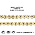 thumbnail image 4 of Niche Gold 420 X-Ring Chain 98 Links With Master Link Motorcycle 519-CDC2598H, 4 of 8