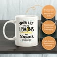 thumbnail image 3 of Designs ByLITA If Life Gives You Lemons. Make Lemonade (Or Lemon Cake) 11oz Plastic Coffee Mug, 3 of 3