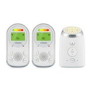 VTech TM8212 Digital Audio Baby Monitor with Night Light Projector, White, 3 Piece