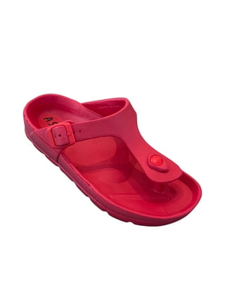 Red womens deals slides