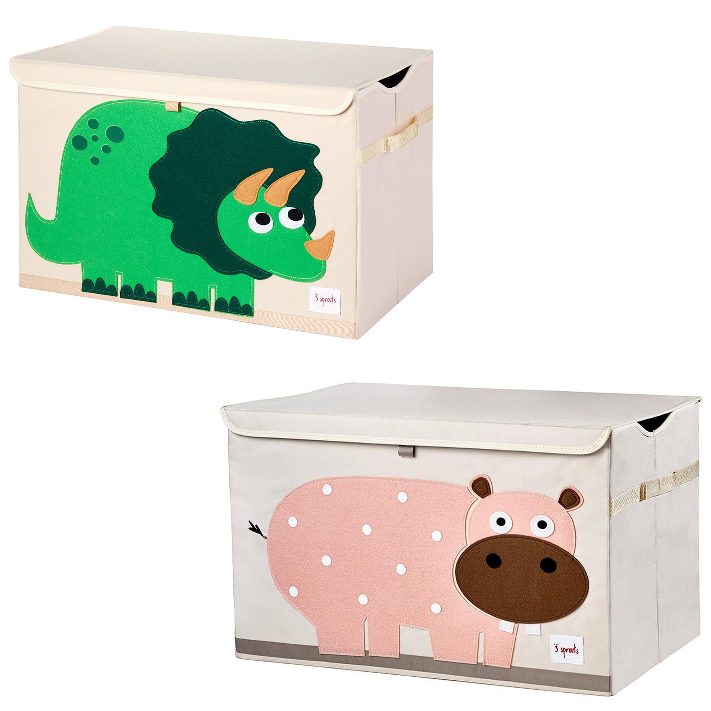 Heritage Kids Poly Canvas Collapsible Toy Storage Trunk 28 W Dinosaur
