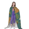 thumbnail image 4 of Honeii Knitted Woodland Squirrel Print Poncho Cape, Cloak Coat, Snuggly Hooded Wearable Blanket, Hooded Cape For Teenagers,Halloween Costumes-Large, 4 of 7