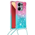 thumbnail image 2 of Funda para Xiaomi Redmi Note 13 Pro 4G Brillantina Líquida Divertida Reluciente y con Cristales en Movimiento Cuerpo Cruzado con Cordón Ajustable, 2 of 5
