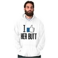 thumbnail image 5 of Funny Couples Matching Set Beard Butt Hoodie Hooded Sweatshirt Men Brisco Brands X, 5 of 7