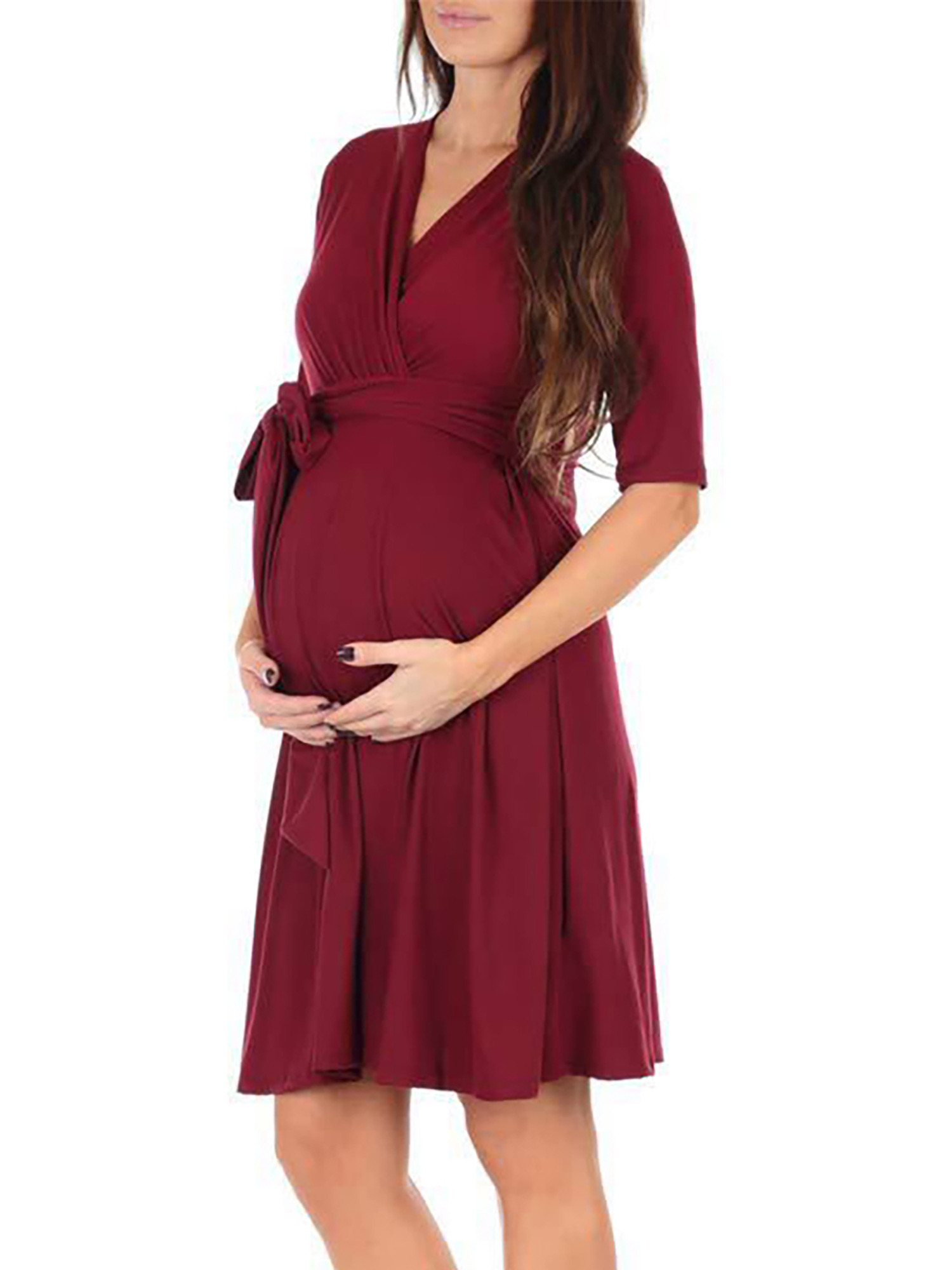 UKAP Womens Maternity Dress Short 