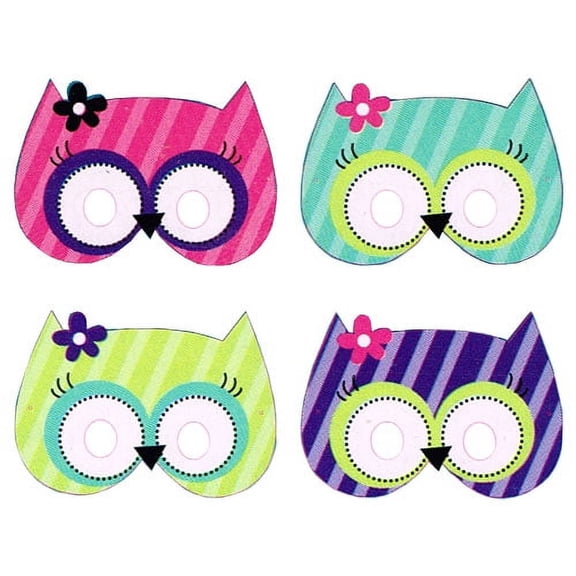 Owl Paper Masks 8-count