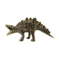 thumbnail image 1 of Figurina de dinosaurio de latón STEGOSAURUS Decoración de escritorio en miniatura Figura de dinosaurio Pet para jardín Dino Entrezadores Cumpleaños, 1 of 9