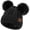 Black, variant on REDESS Kids Winte Beanie Hat with Two Pom-Pom for Girls 3-9 Year Old,Black