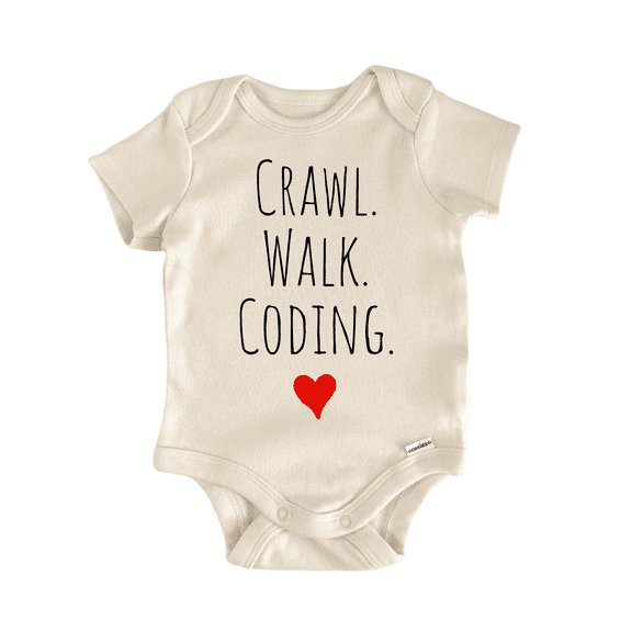 Crawl Walk Coding - Baby Bodysuit
