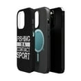 thumbnail image 2 of DistinctInk MagSafe Tough Case for Apple iPhone 14 Pro (6.1" Screen) - Fishing is a Contact Sport - Slim Profile Design, 2 of 6