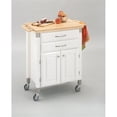 thumbnail image 2 of Homestyles Dolly Madison Wood Rolling Kitchen Cart in Off White, 2 of 19
