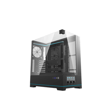 darkFlash DY450 Black Steel / Tempered Glass ATX Black chassis ,0.8mm SPCC Case