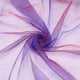 thumbnail image 1 of Tela de organza bicolor de 3,28 yardas, 59,8 pulgadas, ligera, transparente, iridiscente, azul real con gasa holográfica roja., 1 of 6