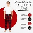 thumbnail image 5 of BenBen Men's Pajamas Flannel Plaid Cotton Perfect for Sleep & Loungewear - 3 Pack, 5 of 5