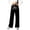 Black, variant on MAIHAN Girls Sweatpants Letter Print Casual Wide Leg Pants Loose Fit Straight Leg Trousers for Youth Urban Street Style Baggy Pants(Black,10-11 Years)