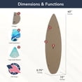 thumbnail image 5 of American Art Decor Dogtown Collage Surfboard Plaque Wall Sign - 15" x 59.625", 5 of 6