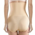 thumbnail image 4 of PMVFHDE High Waist Zipper Hook Body Postpartum Abdominal Control Womens Underwear For Beige,XL/XXL, 4 of 7