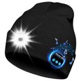thumbnail image 1 of Gorro con Bluetooth y luz, gorro con linterna frontal, auriculares y micrófono con altavoz incorporado, regalos para hombres, mujeres y adolescentes, 1 of 5