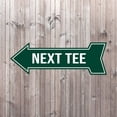 thumbnail image 5 of Arrow Shape Next Tee Left 12x4" Wall or Door Sign | Golf Signage, 5 of 7