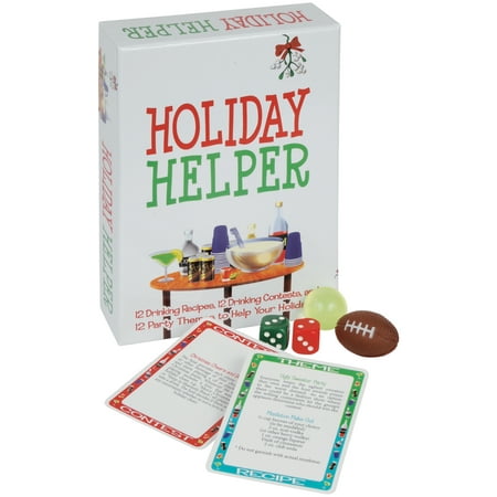 Kheper Games Holiday Helper Drink Recipes Party Games 36pc Activity (Best Holiday Drinks For Party)
