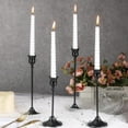 thumbnail image 4 of Elegant 6PCS Metal Taper Candlestick Holders Set in Black - Ideal for Spooky Halloween Decor & Year-Round Candle Displays!, 4 of 6