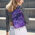 thumbnail image 5 of Balery Purple Bubble Abstract Art Mochila Clásica Impresa Básica para Viaje, Mochila Escolar Resistente al Agua, Mochila de Lona con Correas Ajustables-Medium, 5 of 5