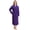 Dark Purple, variant on Women's Shawl Collar Bathrobe, Soft Long Towel Robes for Women(White,S/M)