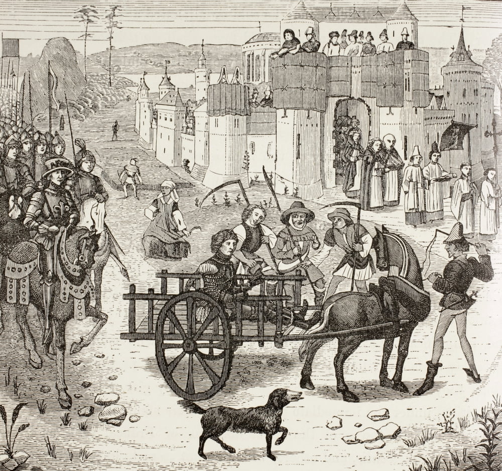 Infante Ferdinand Of Portugal Count Of Flanders 1188-1233 Taken To Paris After His Capture At The Battle Of Bouvines July 1214 From Military And Religious Life In The Middle Ages By Paul Lacroix Publi